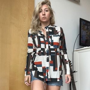 Billy reid Geometric blouse